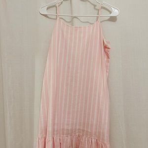 Pink striped dress